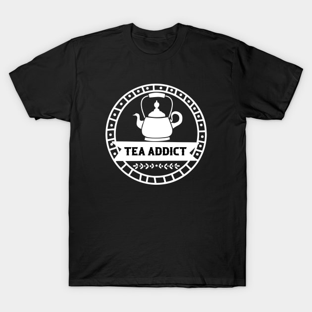 Tea Addict - Retro Vintage T-Shirt by TypoSomething